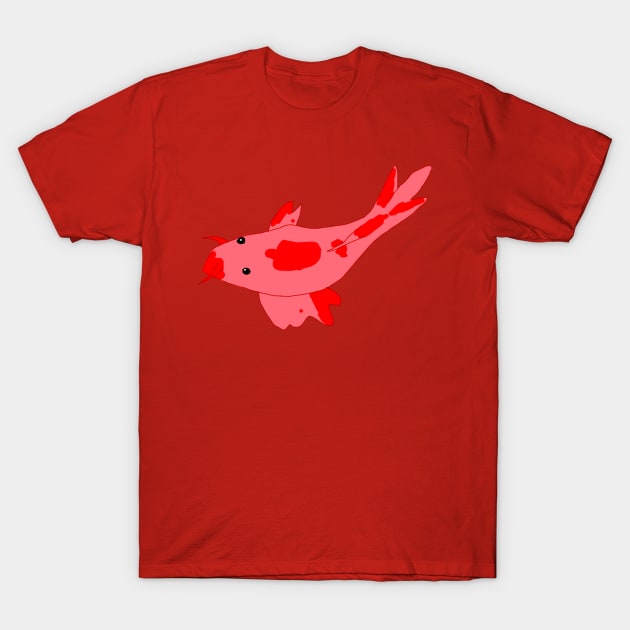 Red Catfish T-Shirt by Usagicollection